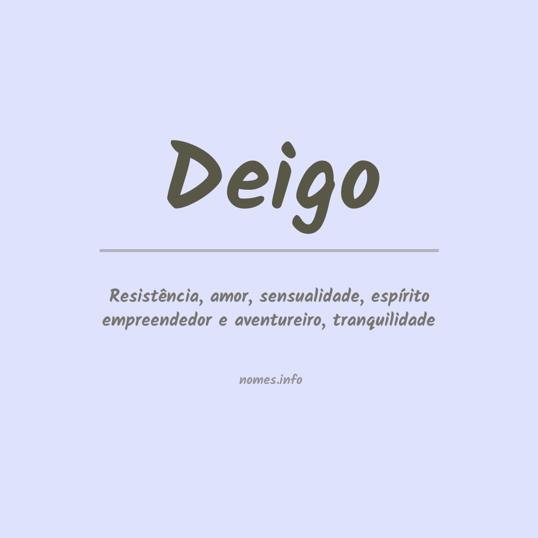 Significado do nome Deigo