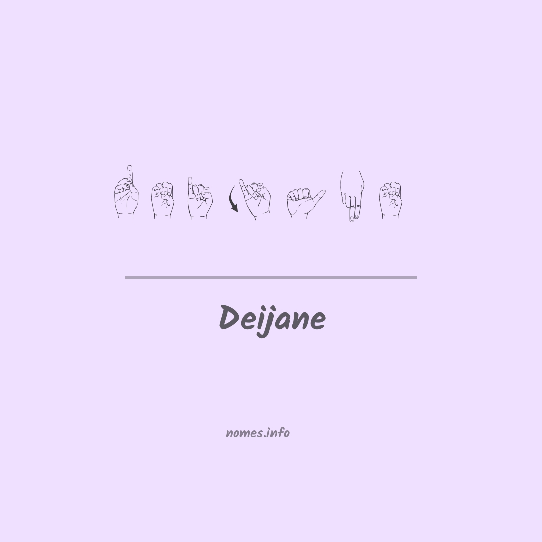 Deijane em Libras