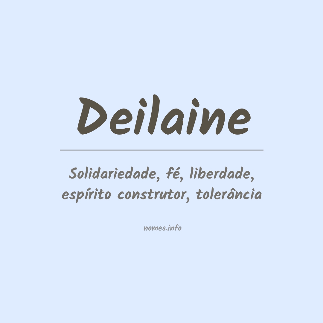 Significado do nome Deilaine