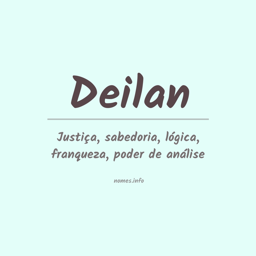 Significado do nome Deilan