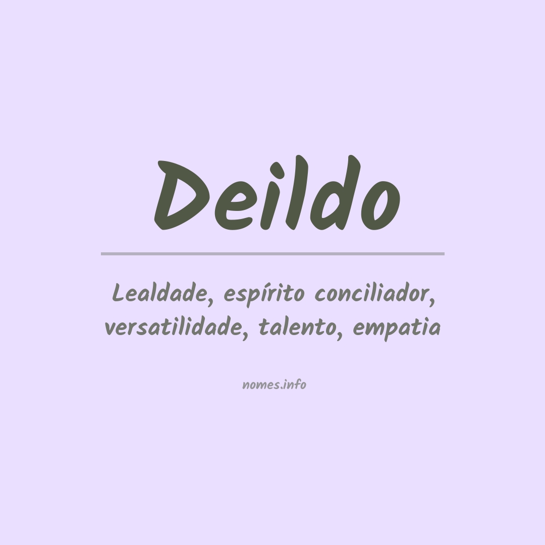 Significado do nome Deildo