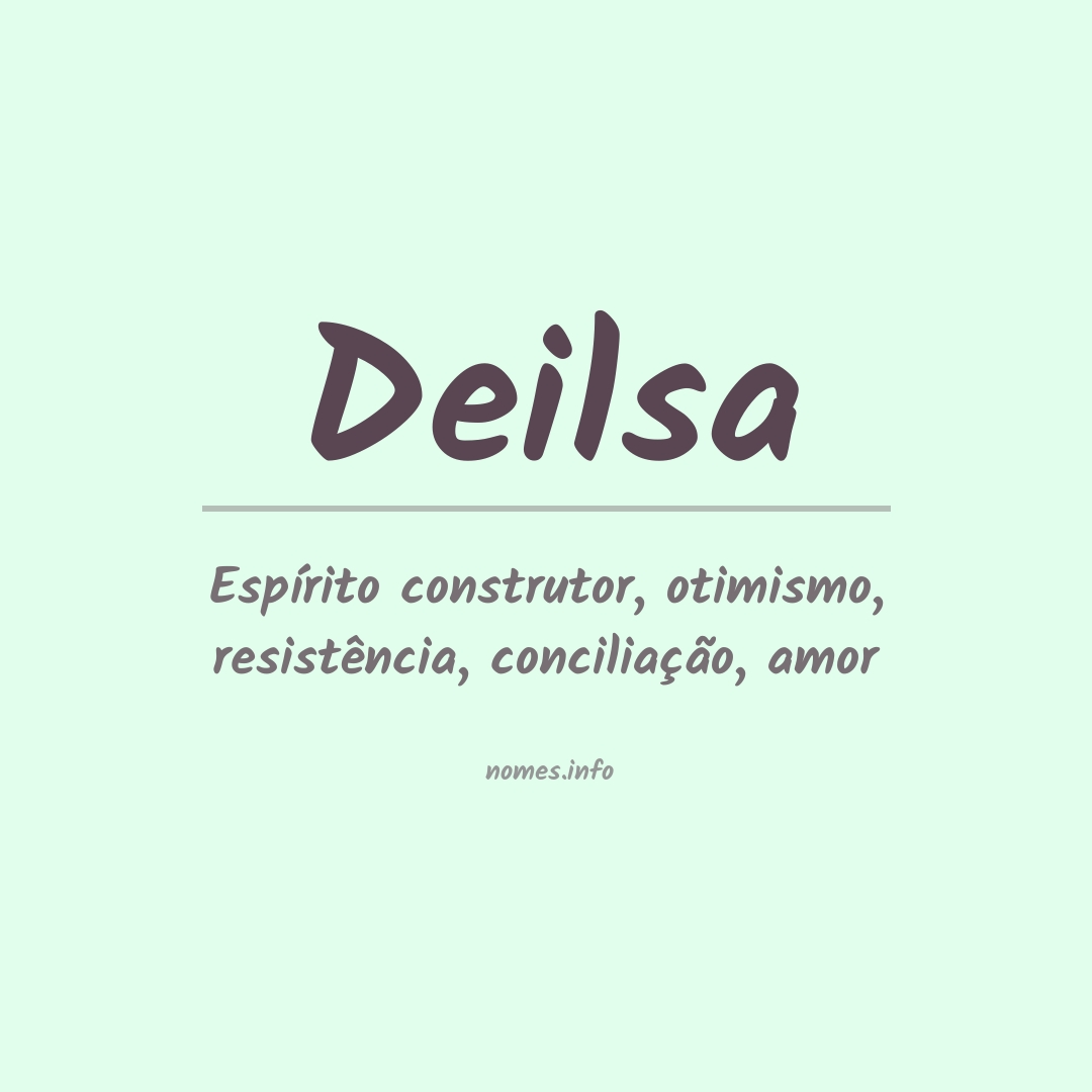 Significado do nome Deilsa