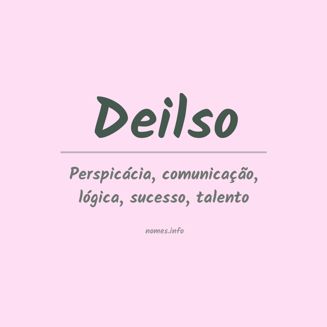 Significado do nome Deilso