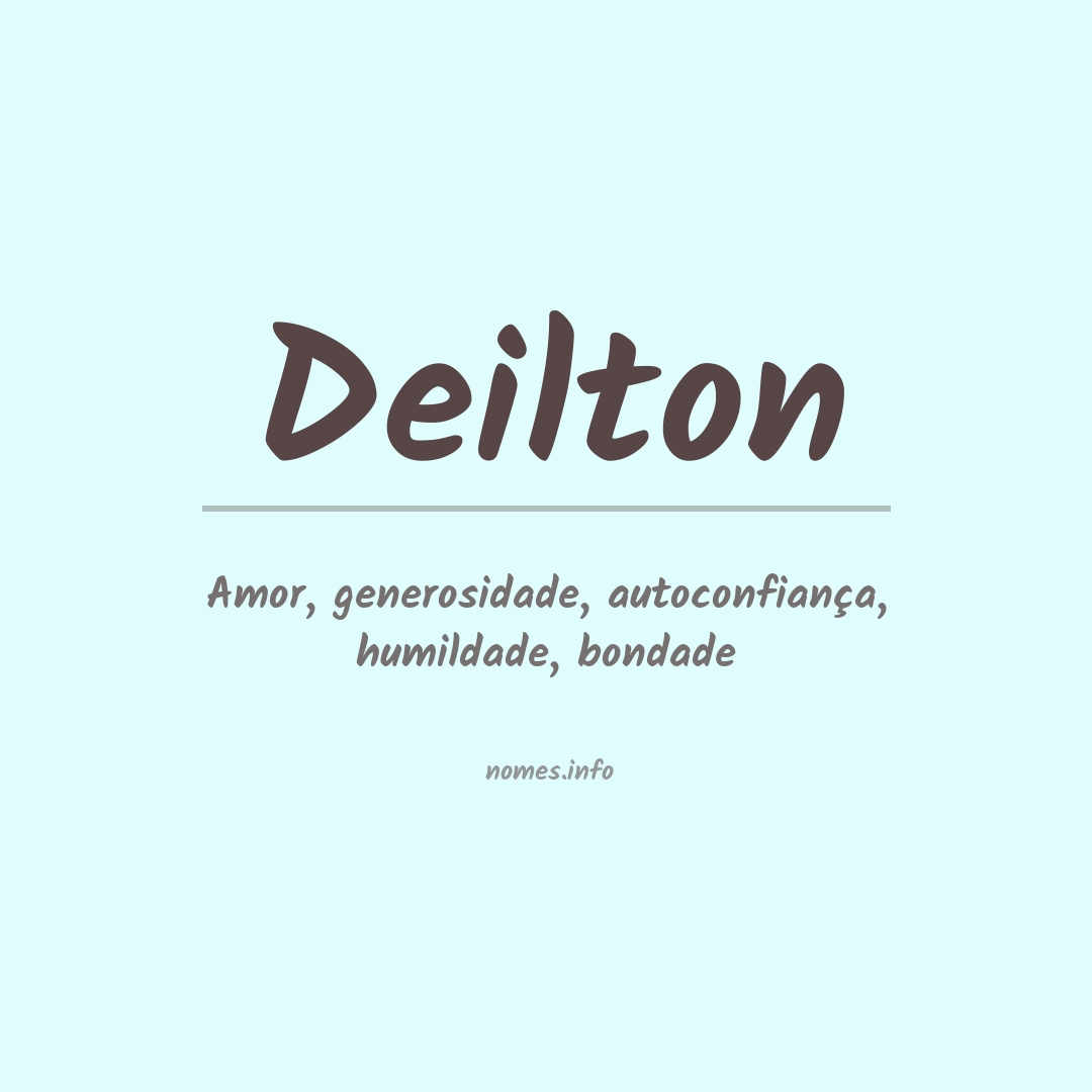 Significado do nome Deilton