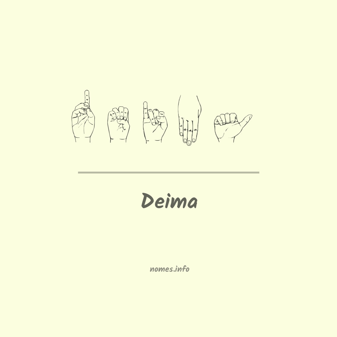 Deima em Libras Deima em Libras