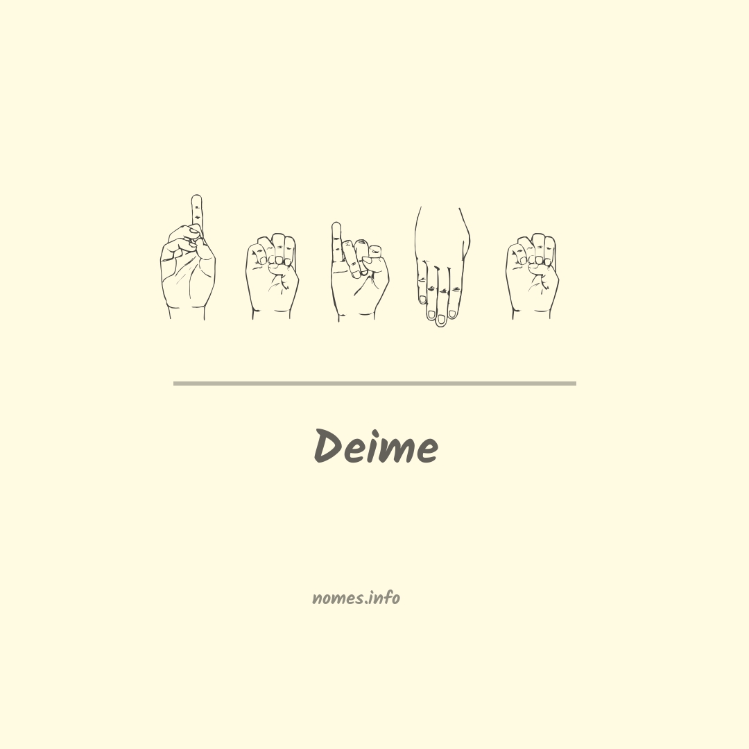 Deime em Libras