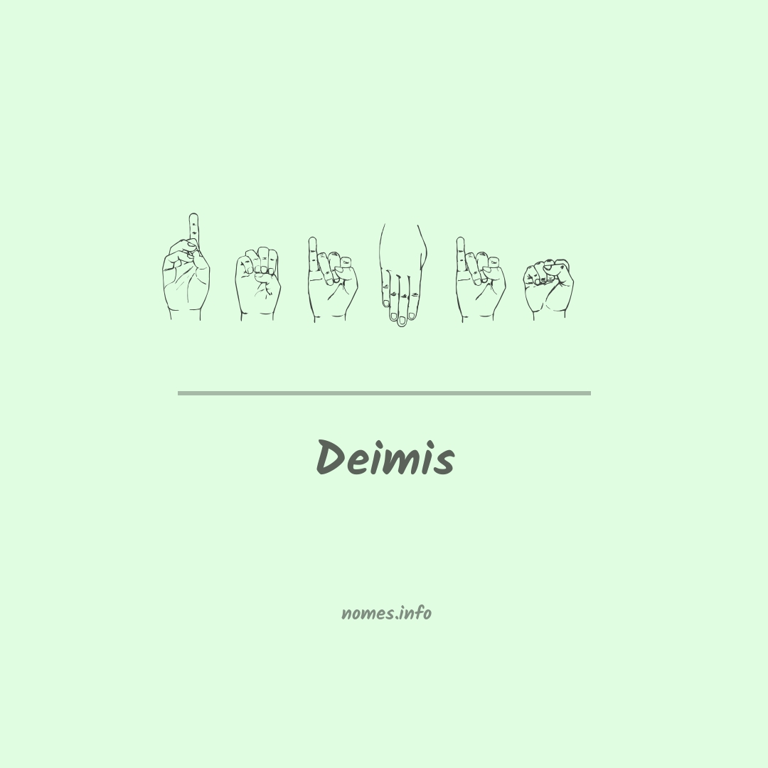 Deimis em Libras