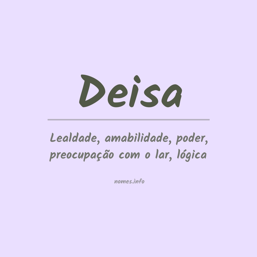 Significado do nome Deisa