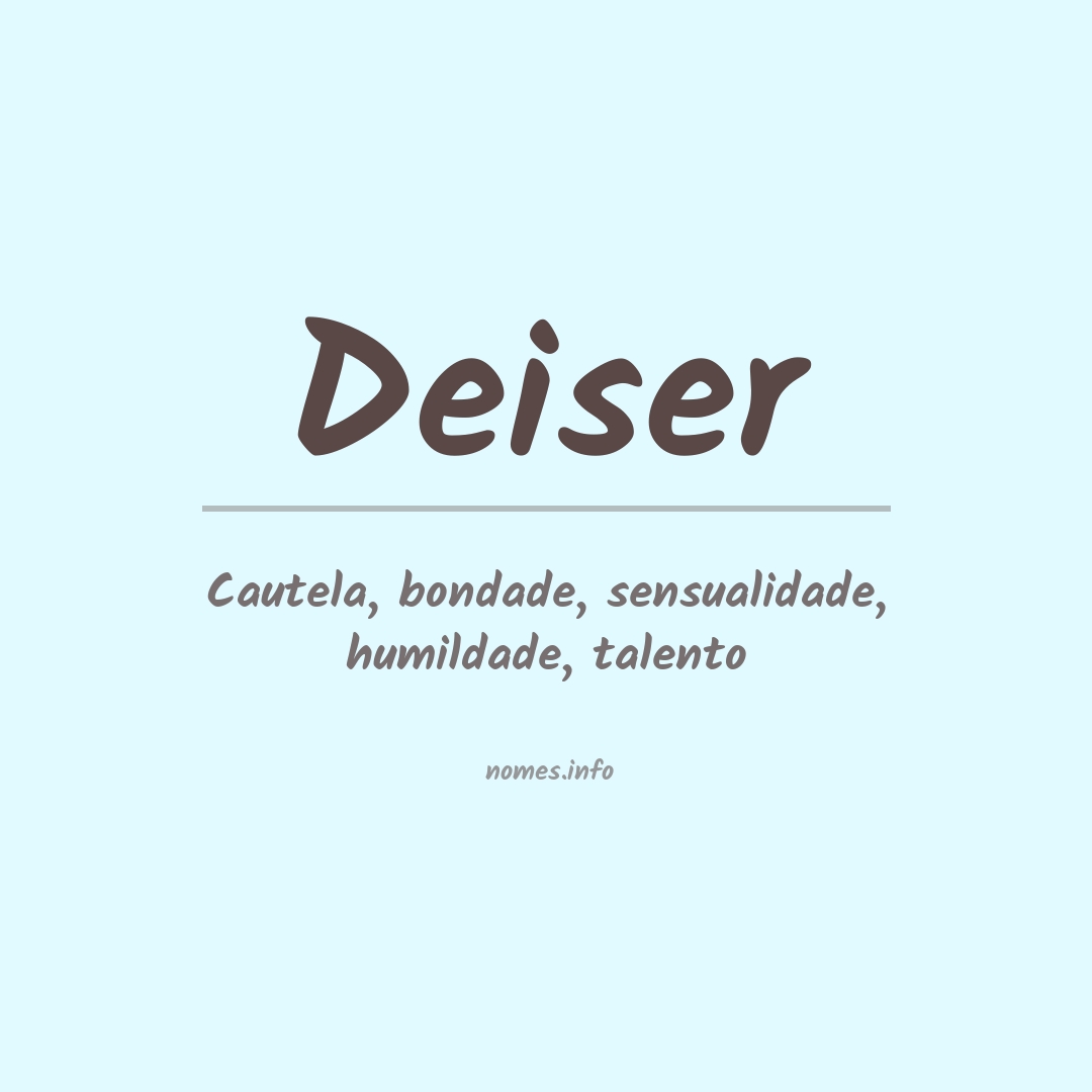 Significado do nome Deiser