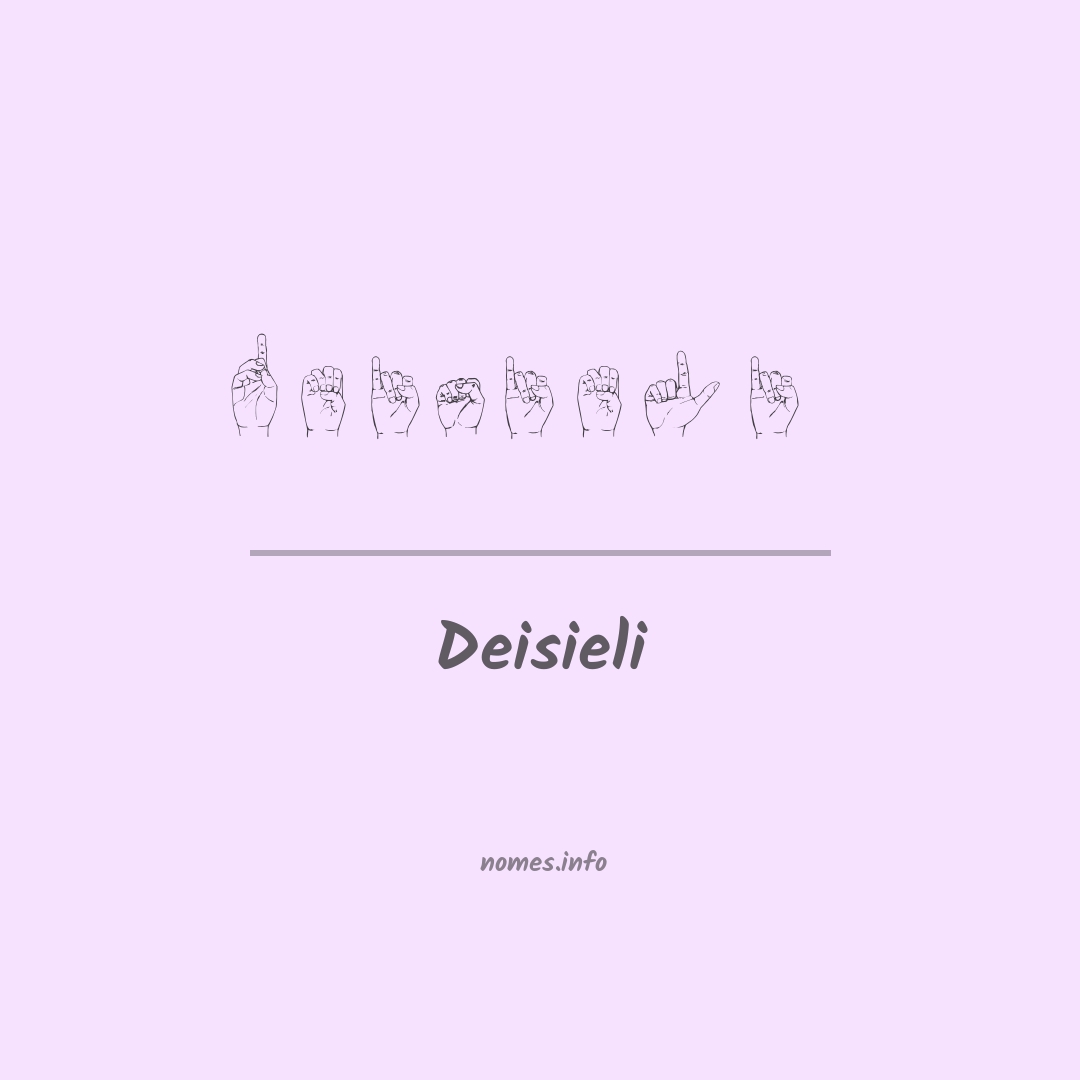 Deisieli em Libras
