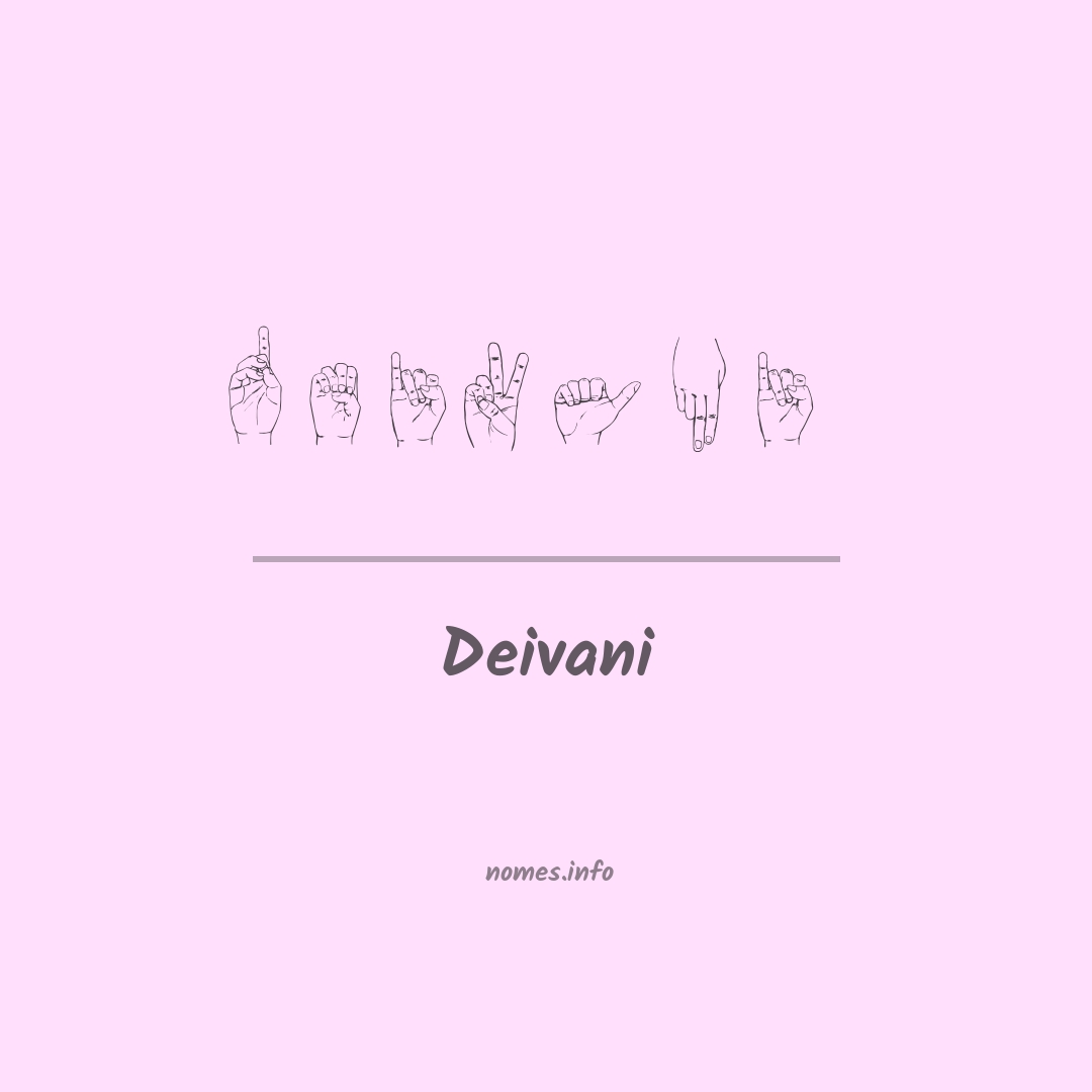 Deivani em Libras
