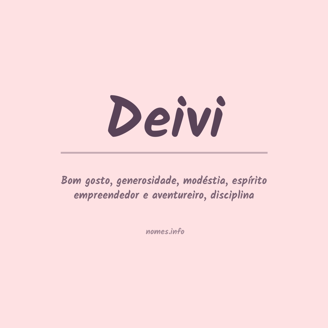 Significado do nome Deivi