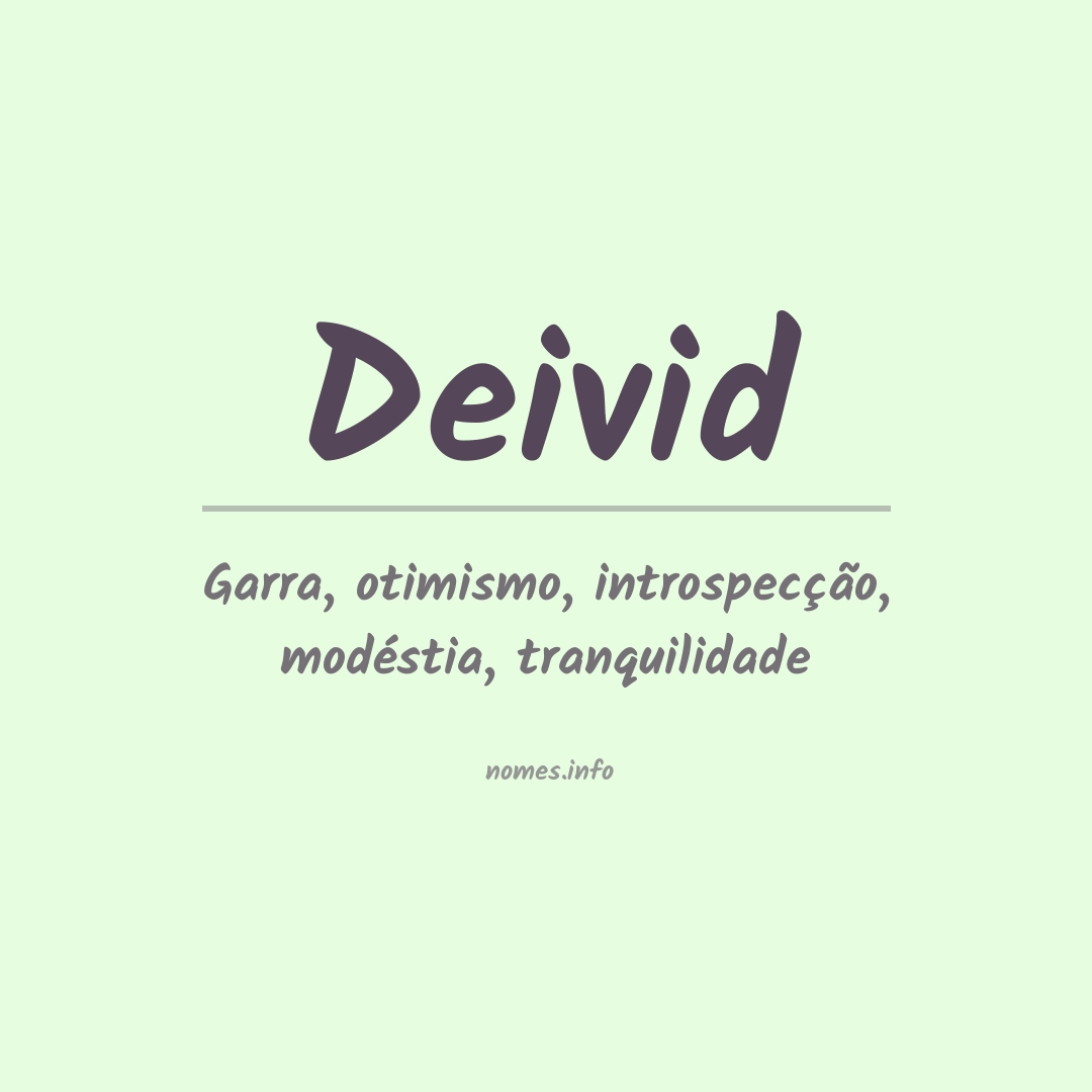 Significado do nome Deivid