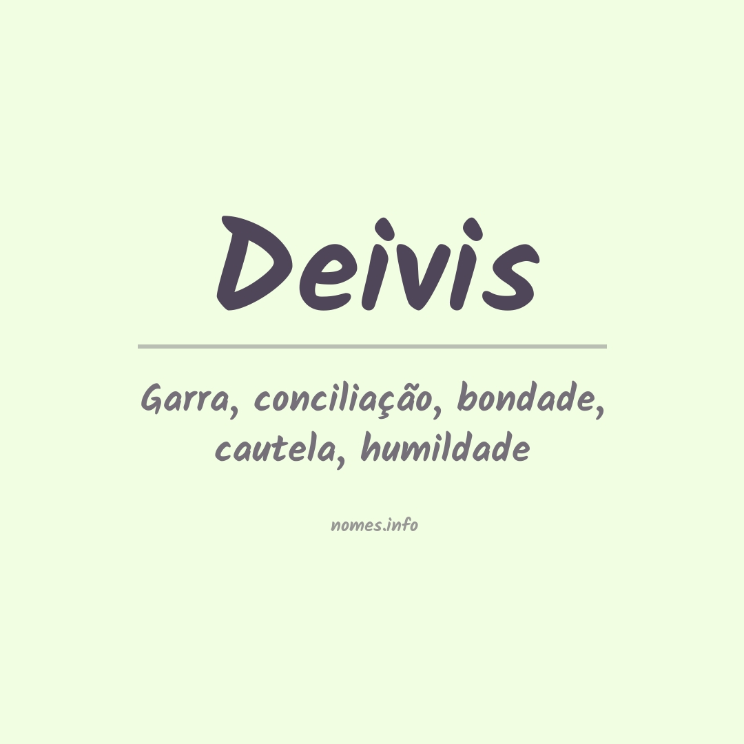 Significado do nome Deivis