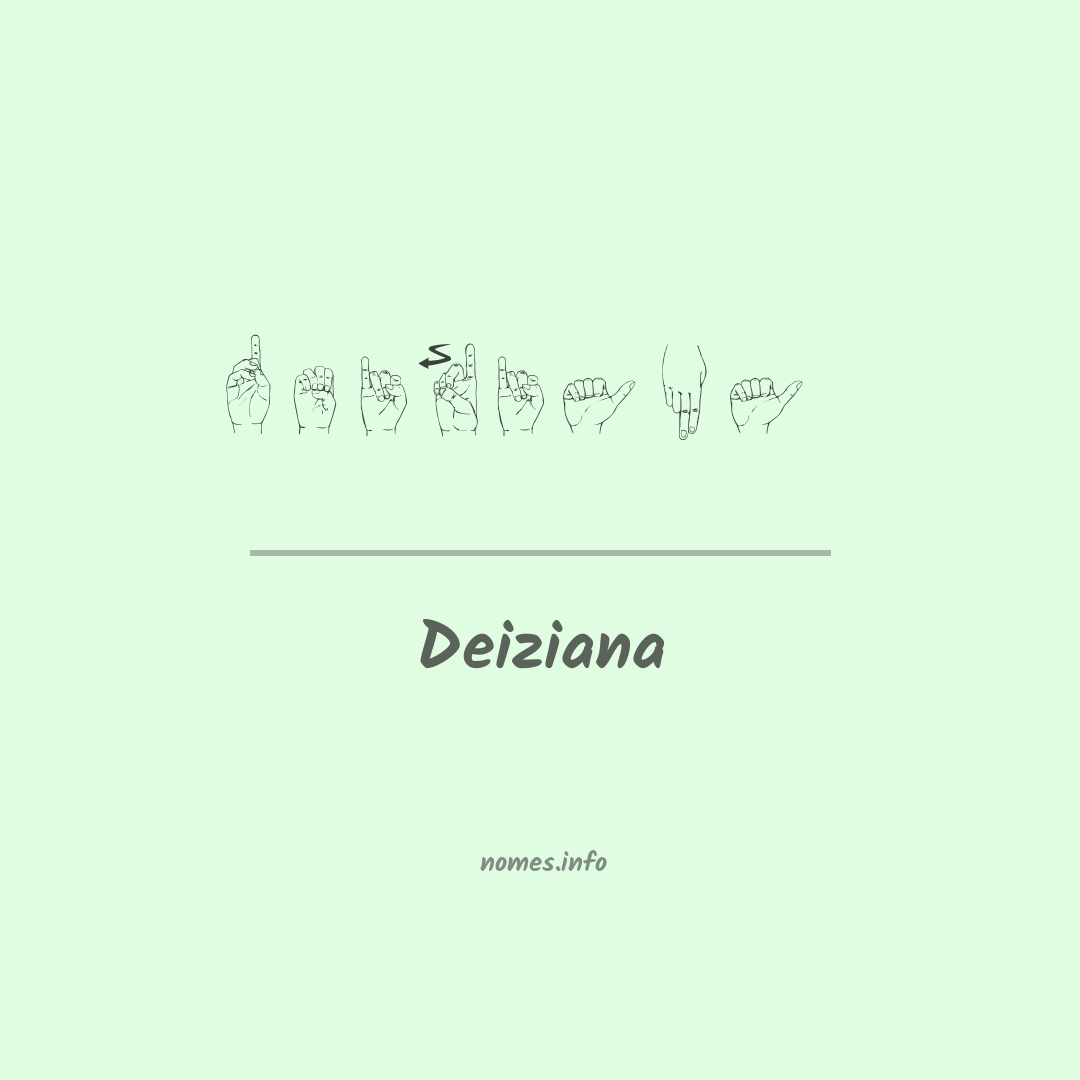 Deiziana em Libras