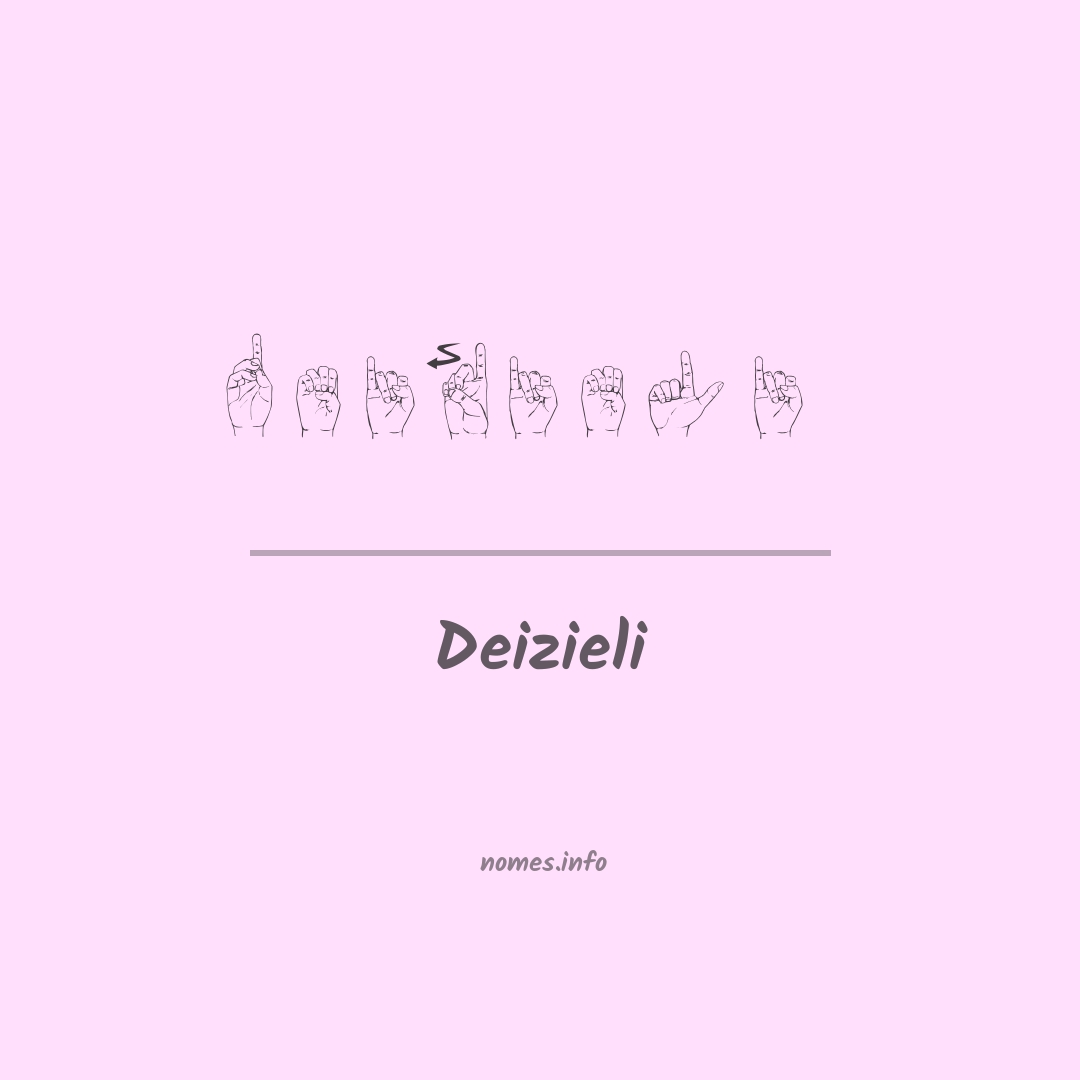 Deizieli em Libras