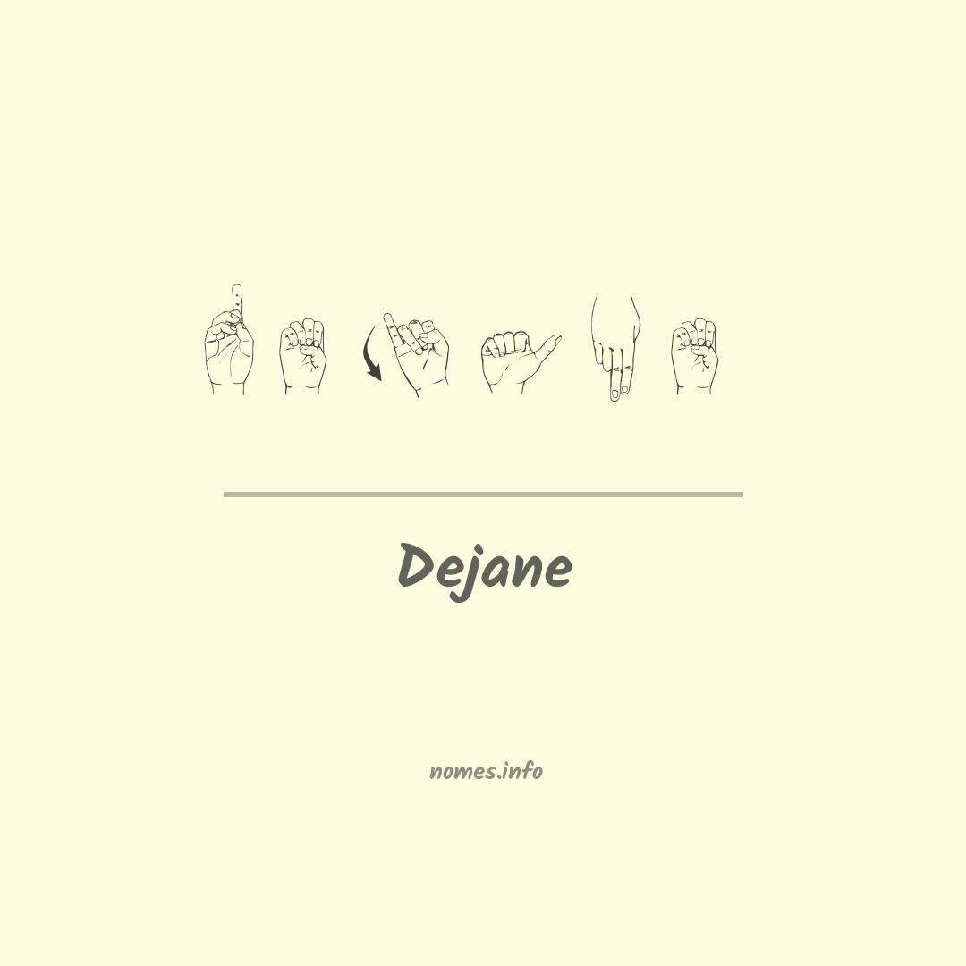 Dejane em Libras