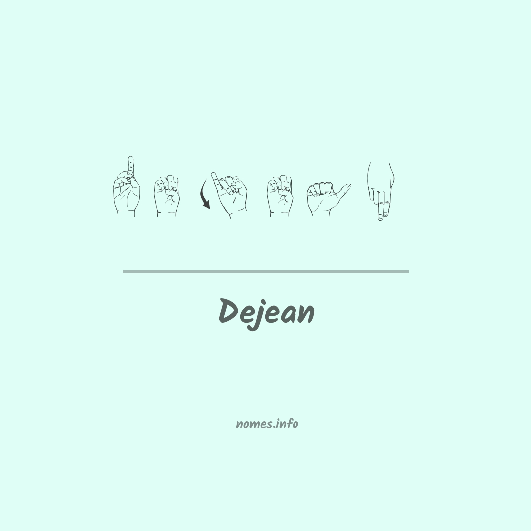 Dejean em Libras