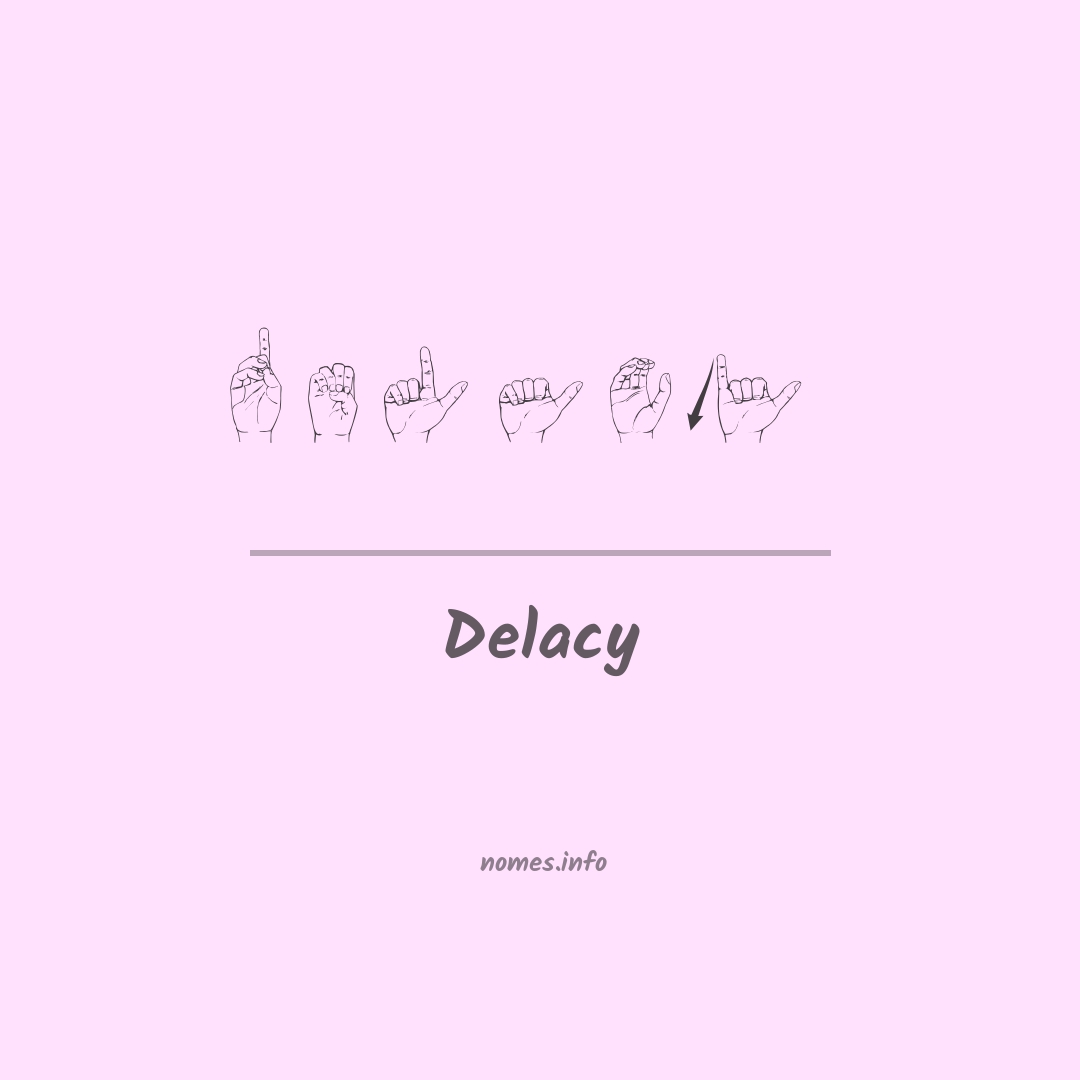 Delacy em Libras