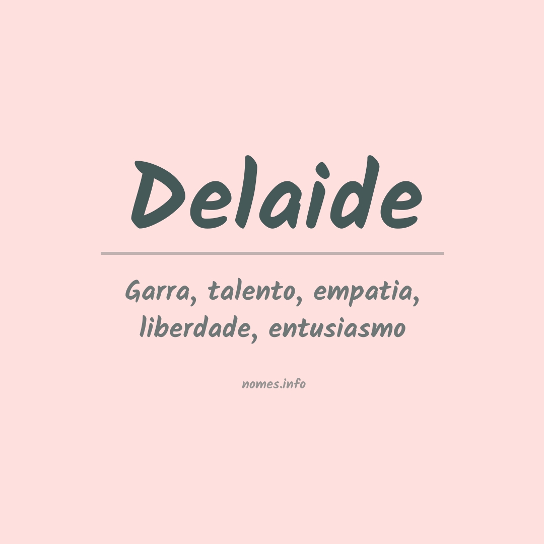 Significado do nome Delaide