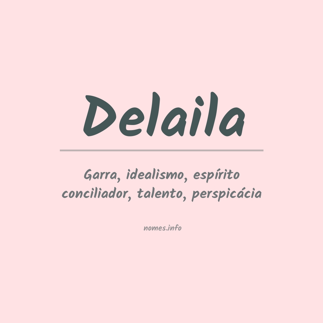 Significado do nome Delaila