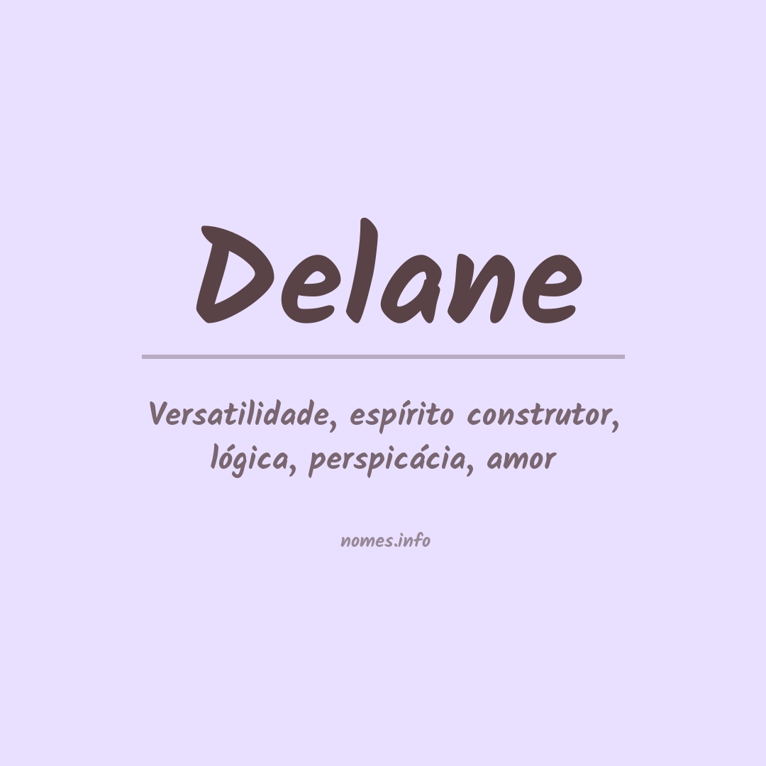 Significado do nome Delane