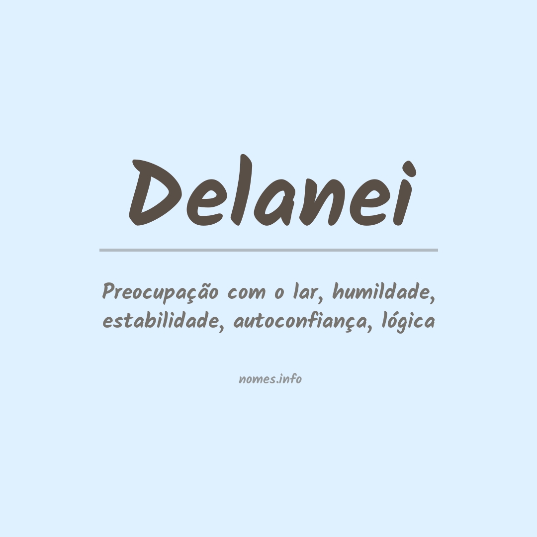 Significado do nome Delanei