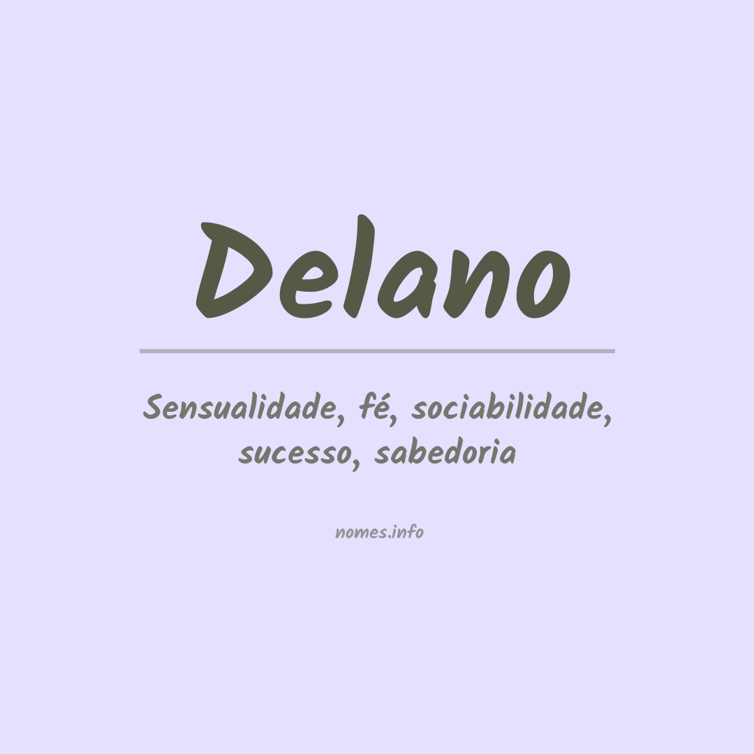 Significado do nome Delano