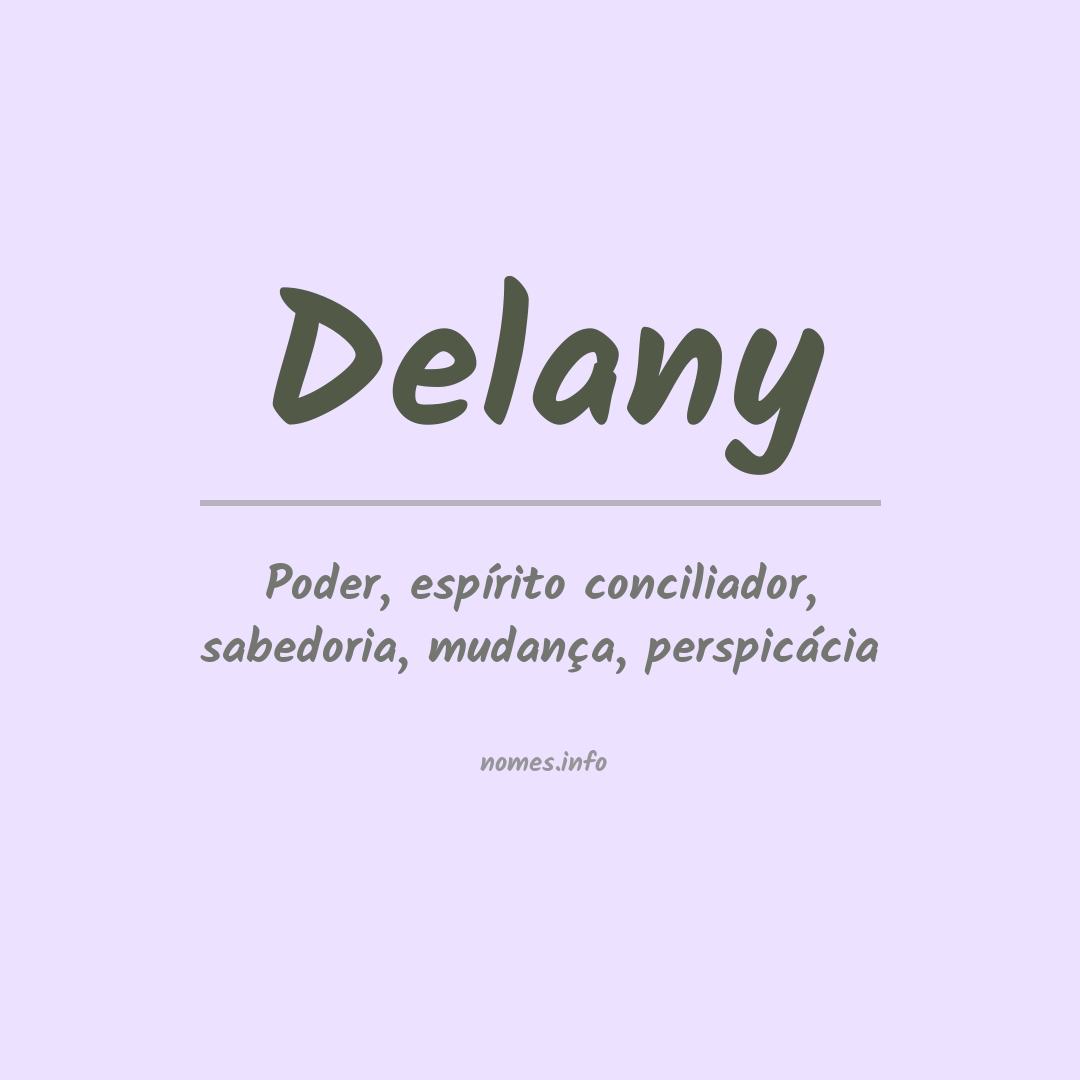 Significado do nome Delany