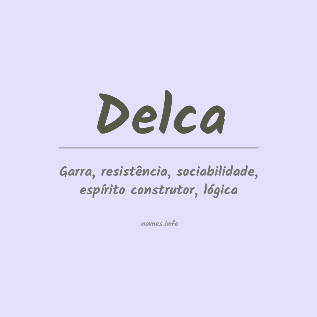 Significado do nome Delca