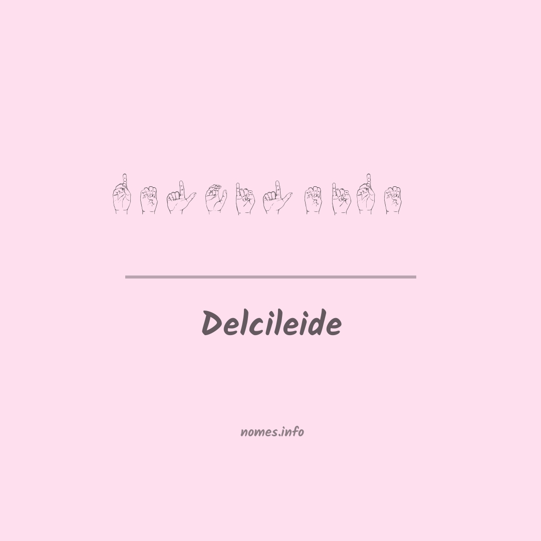 Delcileide em Libras
