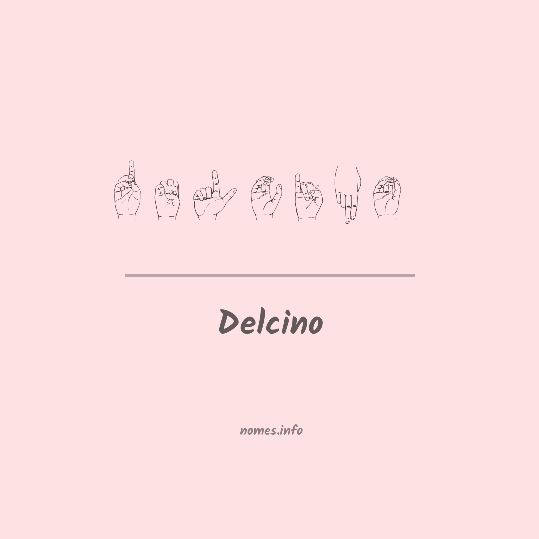 Delcino em Libras