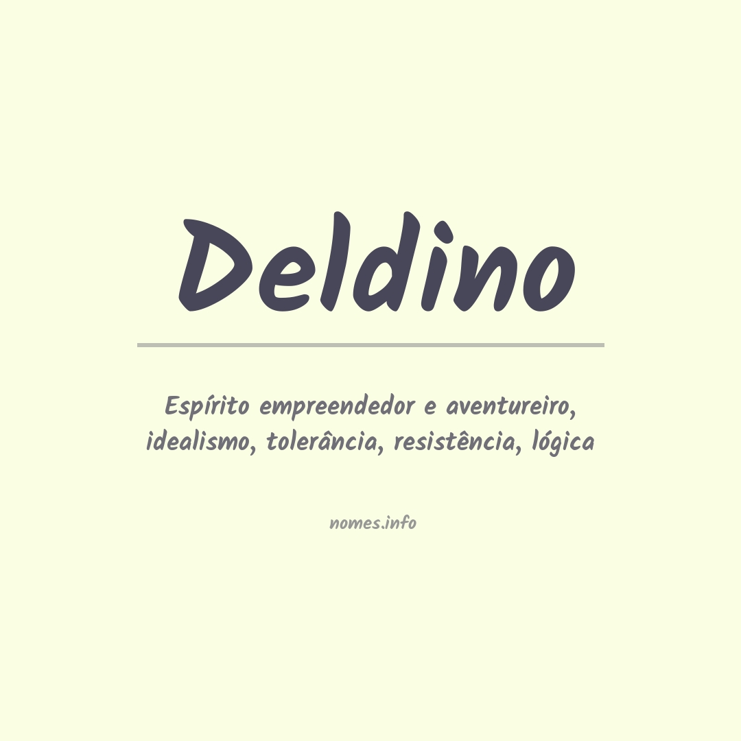 Significado do nome Deldino