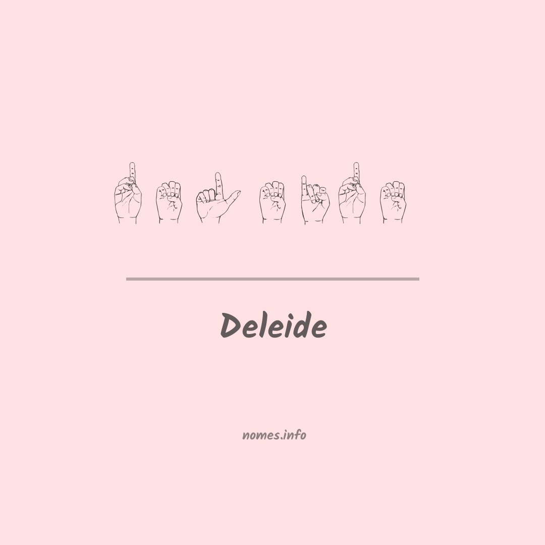 Deleide em Libras