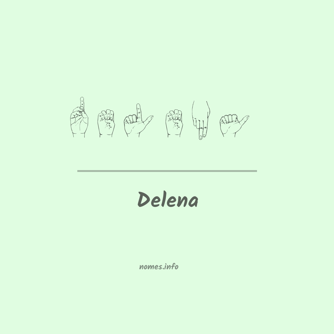 Delena em Libras