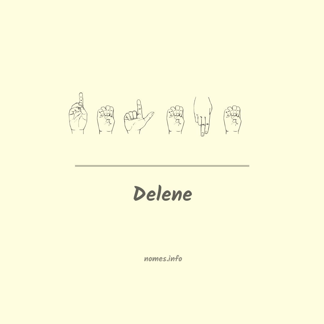 Delene em Libras