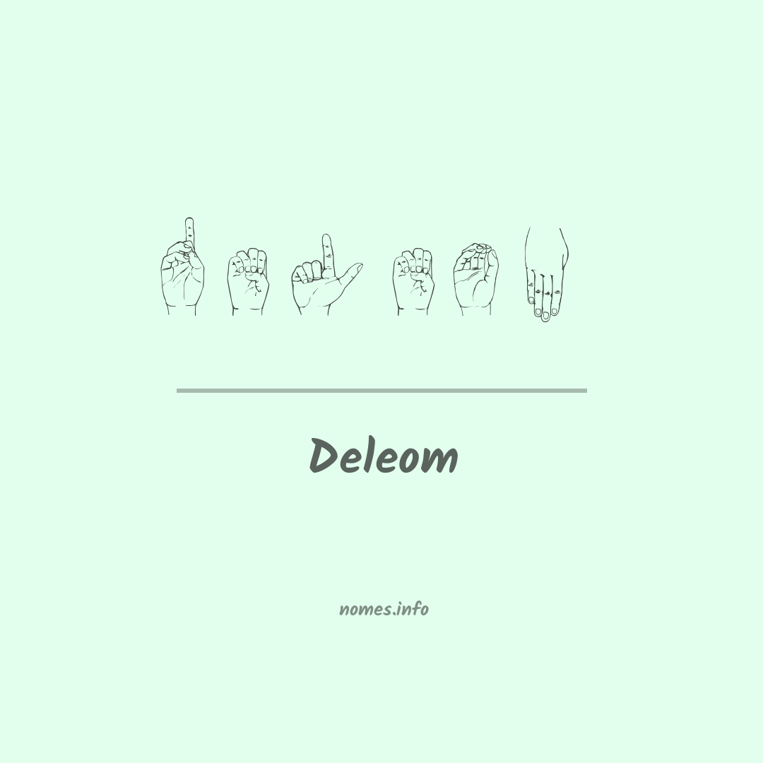 Deleom em Libras