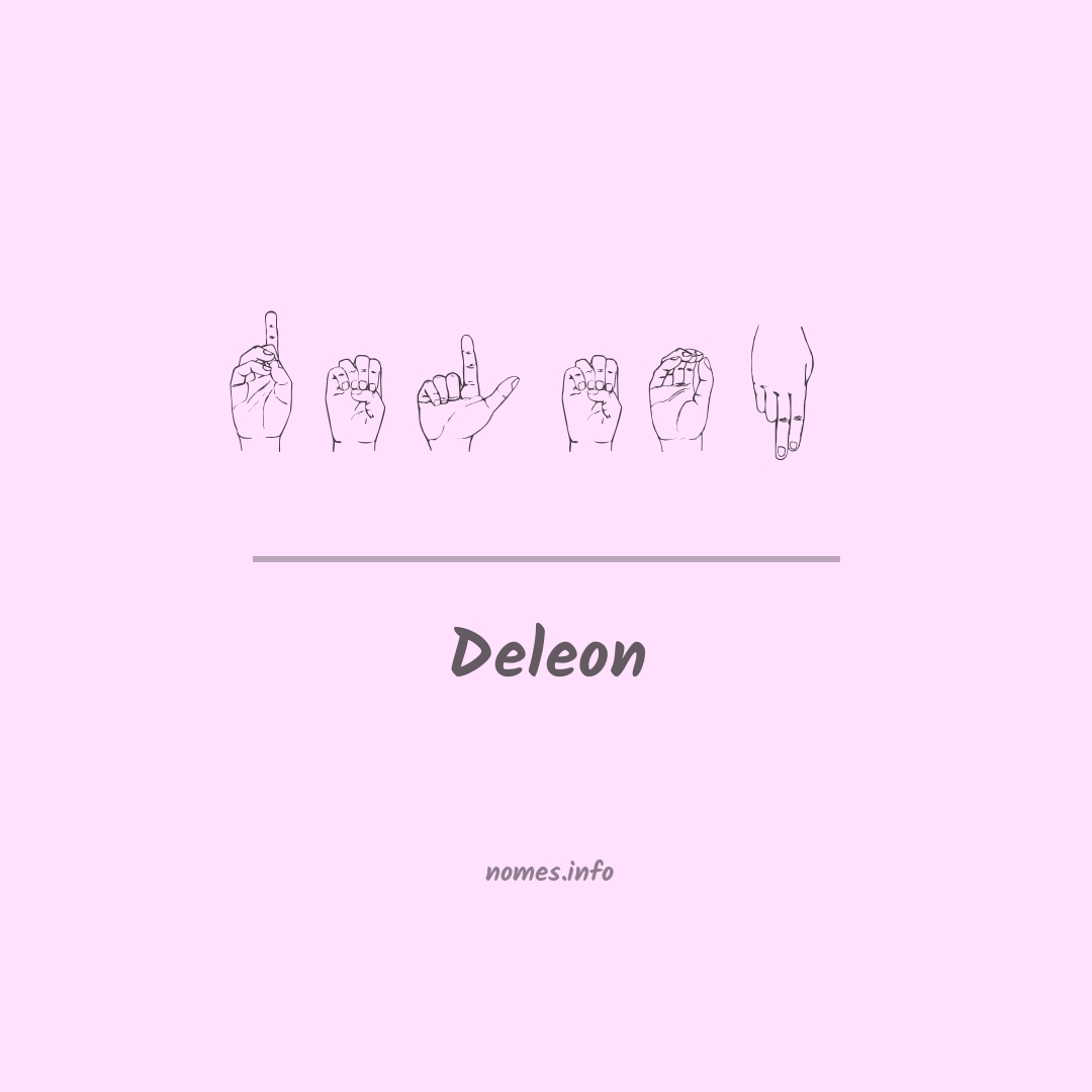 Deleon em Libras