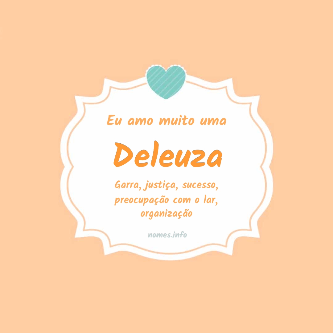 Eu amo muito Deleuza
