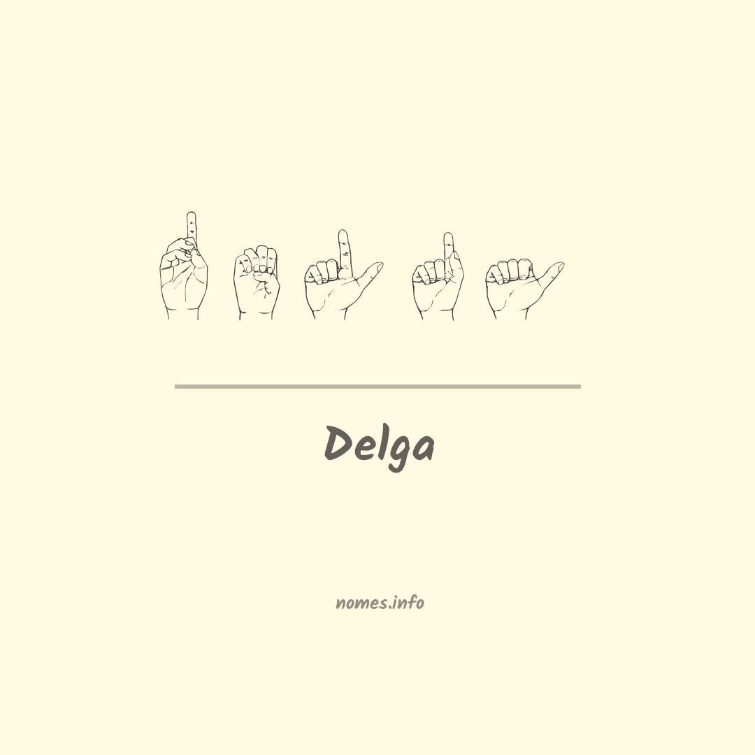 Delga em Libras