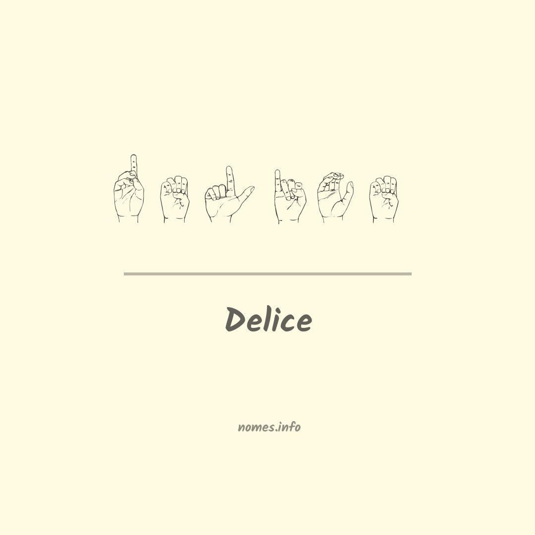 Delice em Libras