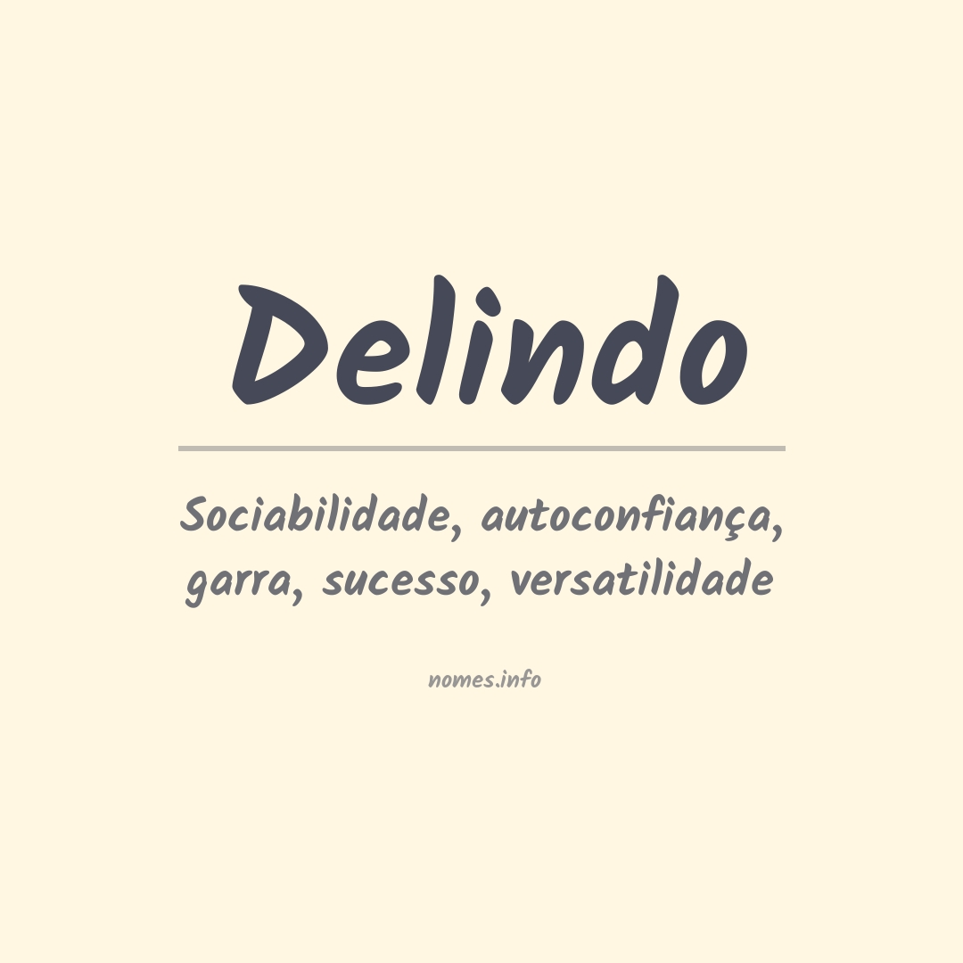 Significado do nome Delindo