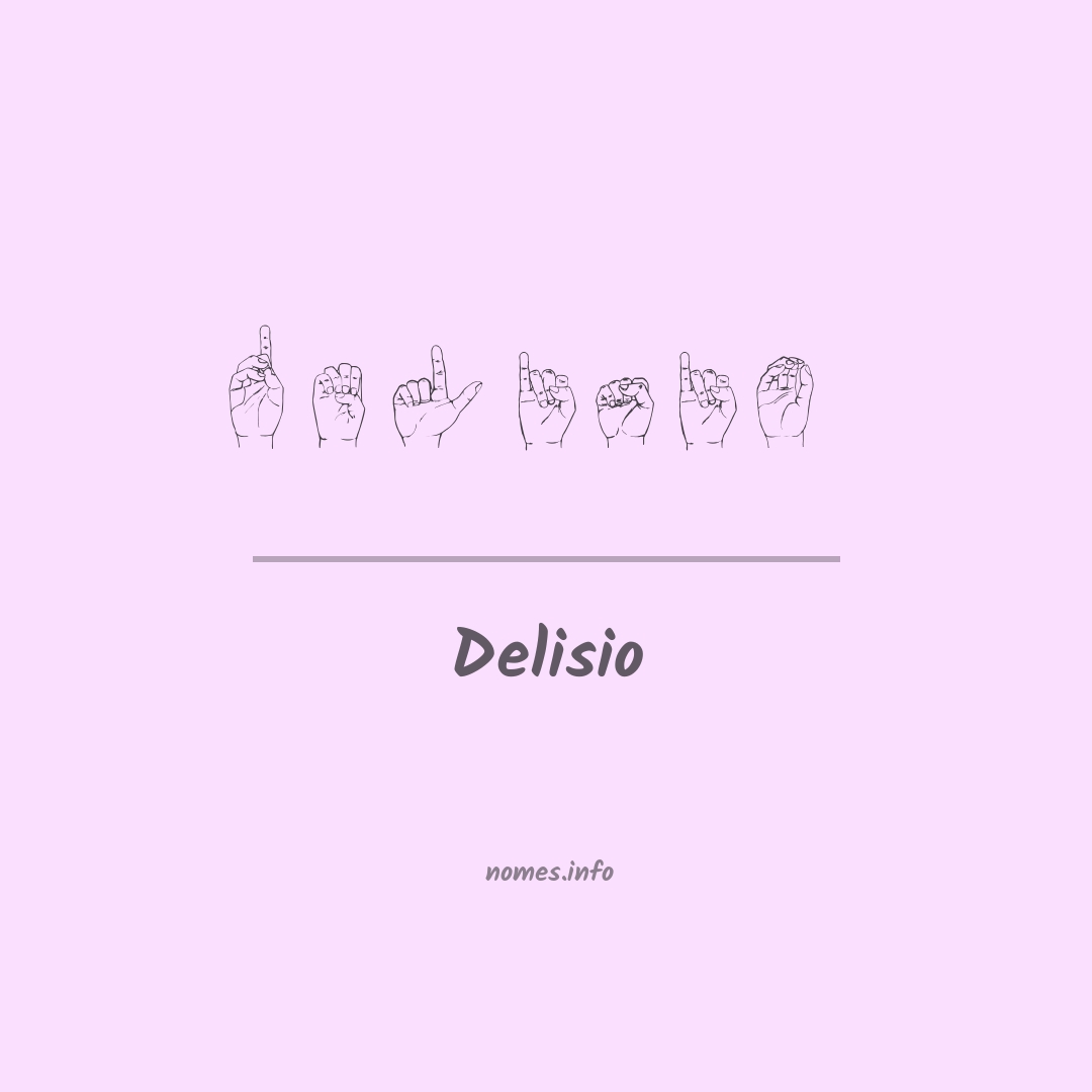 Delisio em Libras