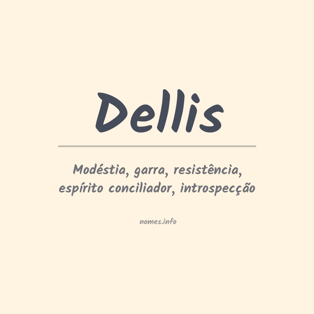 Significado do nome Dellis