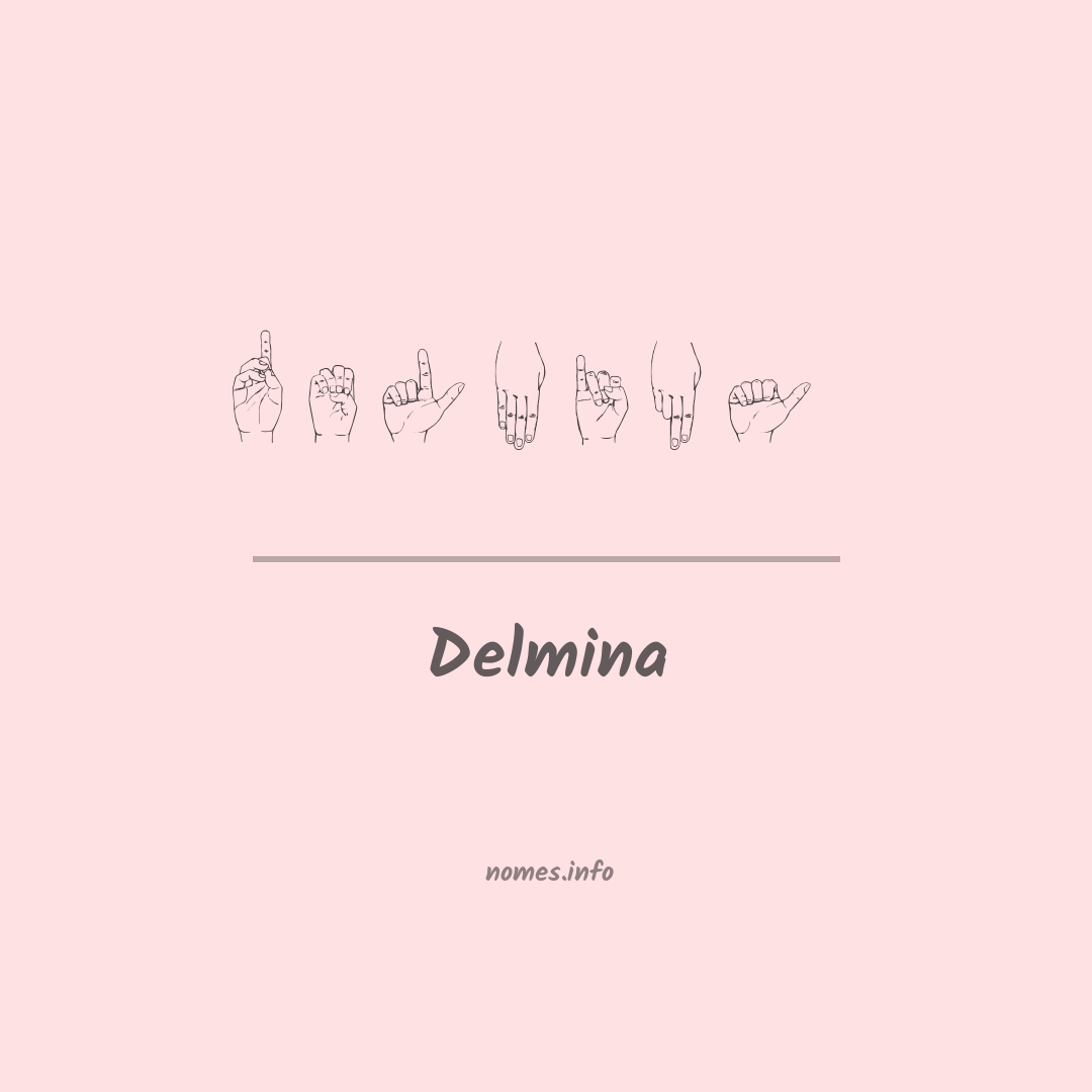 Delmina em Libras