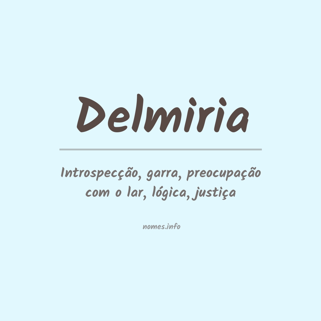 Significado do nome Delmiria