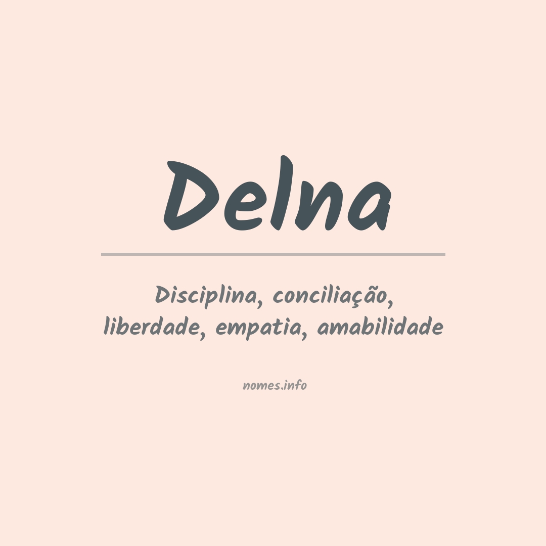 Significado do nome Delna