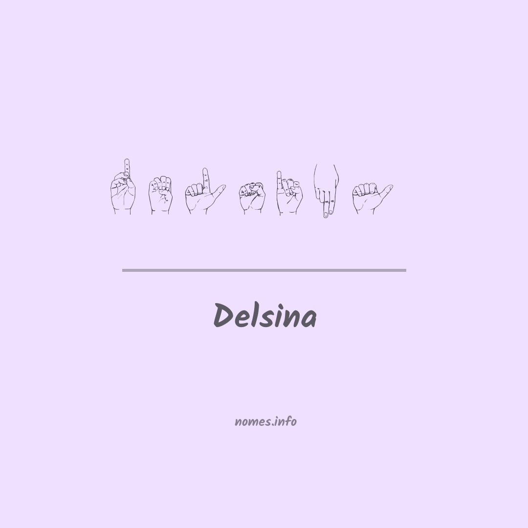 Delsina em Libras