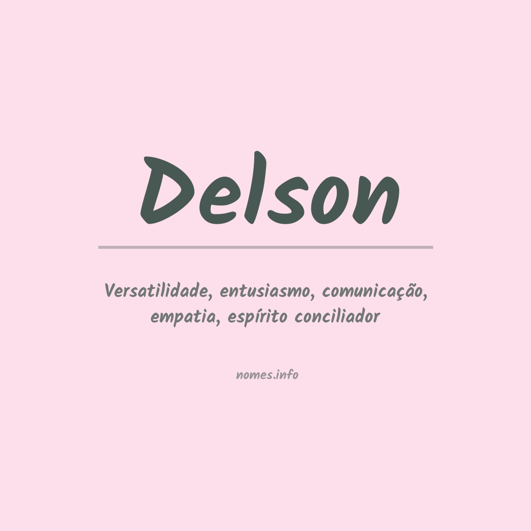 Significado do nome Delson