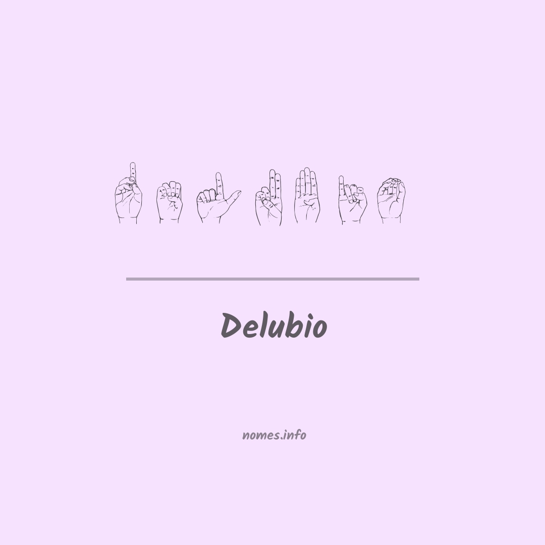 Delubio em Libras